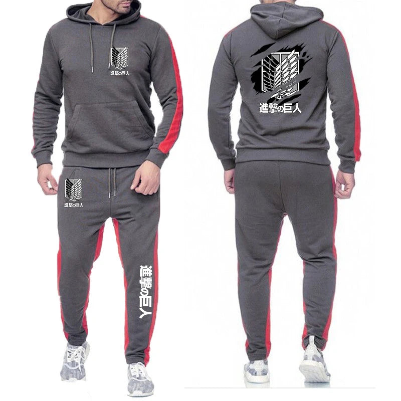 Attack on Titan Hoodies+Pants Suits