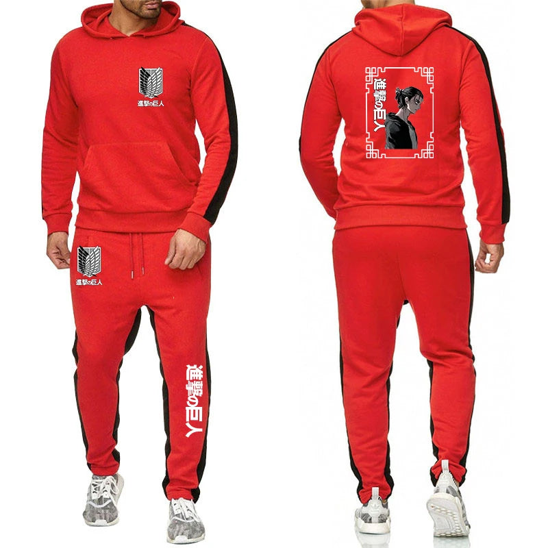 Attack on Titan Hoodies+Pants Suits