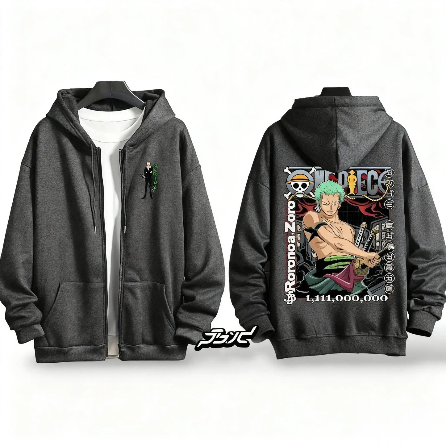 Zip Hoodie One Piece Roronoa Zoro