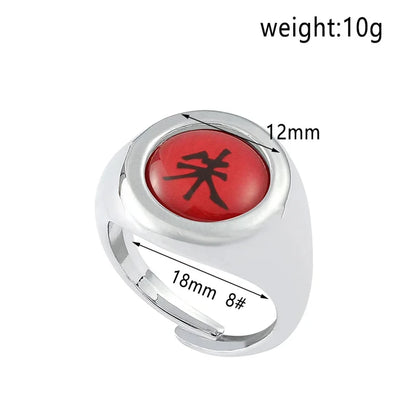 Anillos 10 piezas Naruto Akatsuki