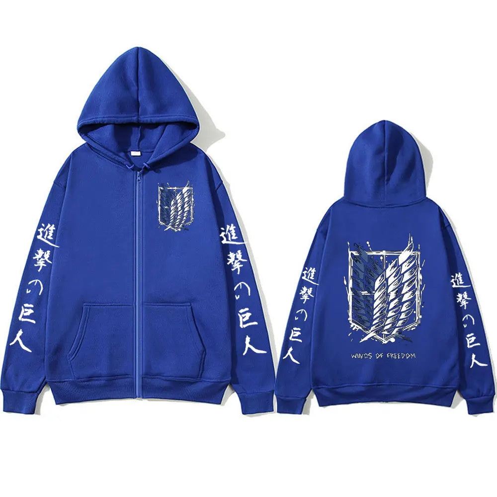 Zipper Hoodies Attack on Titan